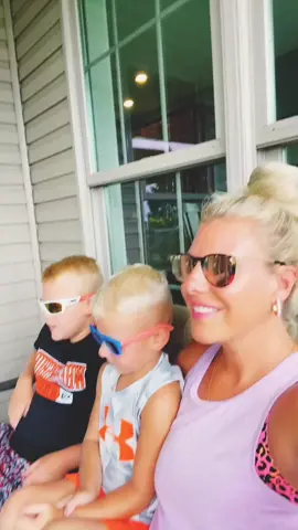 I had to bribe Case with v-bucks!! 😂 ... and Jett was just excited he got to flex his muscles 💪🏼 #momofboys #flexing #momoftictok #fyp