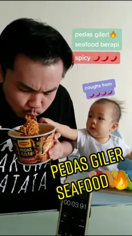 #maggipedasgilerchallenge #fathersonduo #spicy 🌶🔥 #seafoodberapi #speedeating