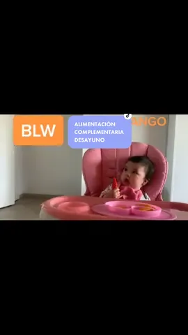 Desayuno dia 2: mango #blw #babyledweaning #mango #alimentacioncomplementaria #bebe #fyp #alimentacionbebe #desayunobaby #desayunobebe #babyeating #l