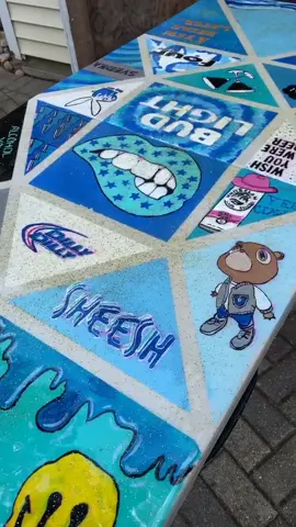 second one done #beerpongtable #resin #beerpong