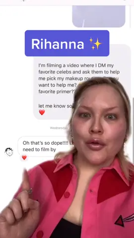 DMing celebs to pick my makeup routine 🙊 full video up on my YouTube channel 😅 who are you shocked to see reply? #foryou #fyp