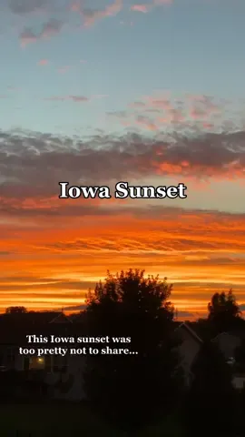 Had to capture and share this Iowa sunset. #iowa #midwest #sunset #summer2020