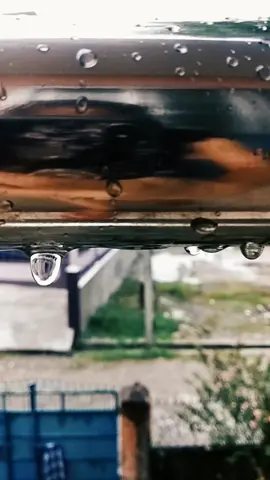 Rain drops everywhere.💧#slowmotion #asmr #satisfying #waterdropsoundeffect