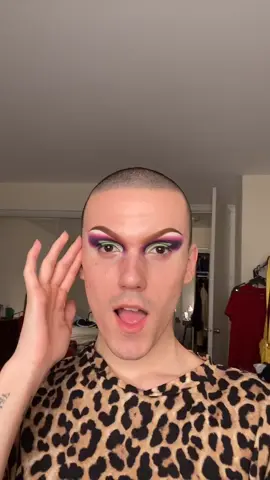 Tag yourself Im the surprise wig at the end (Chromatica inspired makeup)@itsshangela #drag #makeup #BeautyTutorial #dragmakeup #alien #green #ladygaga