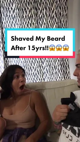 Shaving my beard to get my wife’s reaction🧔🏼 #reaction #reactionvids #shave #couples #upgrade #suprised #eww #babyface #beard #fyp #shaveitoff #4u