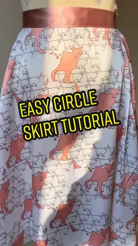 Easy Circle Skirt Tutorial✨ #fyp #fypage #sewing #DIY #tiktokdiy #tutorial #minitutorial #learn #dress #costume #LearnOnTikTok #tips