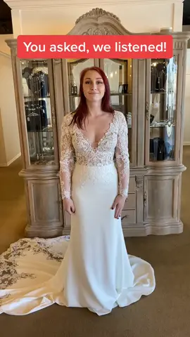 You asked, we listened 😍 #weddingtok #fyp #foryoupage #shopping #style #weddingdress #dressup #bride #bridalstyle #bridalshop #dreamdress #lacedress