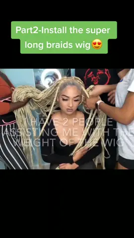 See the making process in the last video😘#braids #longbraids #wiginstall #braidsqueen #foryou