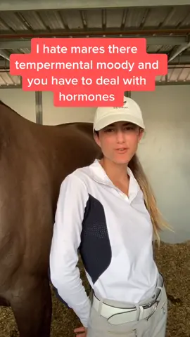 I’m a hypocrite #fyp #equestrian #hunterjumper #duet I said I would never get a mare until I tried mine 😂😩😭
