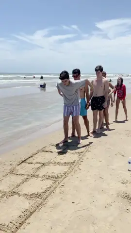 Family beach fun 😂🏝 #southpadre #texas