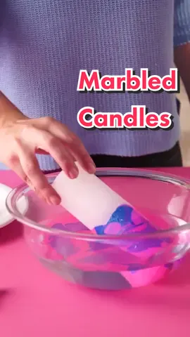 Give your decorative candles a glow up with this simple nail polish DIY. 💅Head to our IG for more ideas!  #tiktokdiy #summerdiy #diycandle