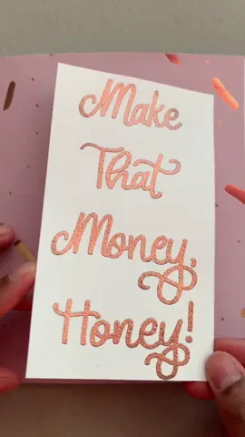 #fyp #embossing #cardmaking #DIY #heatembossing #calligraphy #money #hustle #SmallBusiness #handlettering #handwritingcheck #handwriting #diycard #art