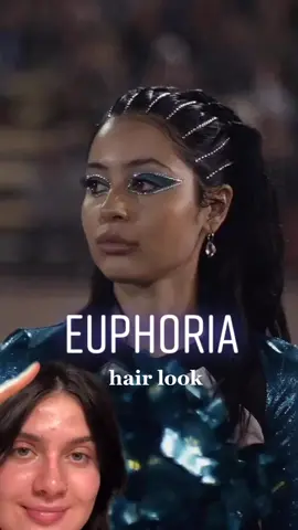 #greenscreen #euphoria #hairstyle #maddyperez #makeup #glitter