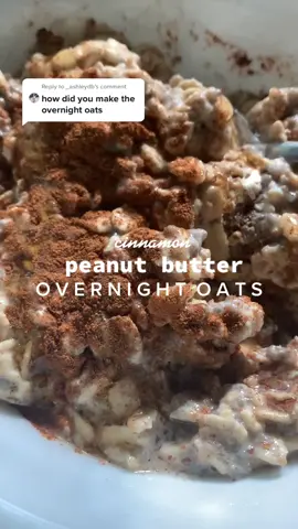 Reply to @_ashleydb  one of my fav oats recipes evaaa! it legit couldn’t be easier to make:) #fyp #overnightoats #oattiktok #oatmealrecipe #EasyRecipe