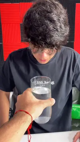 solve this riddle. put the cup upside down without spilling any water