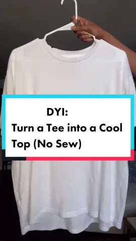 Another easy DYI Tee transformation!  #TikTokPartner #LearnOnTikTok #fashioninspo #dyitshirt #beautyessentials