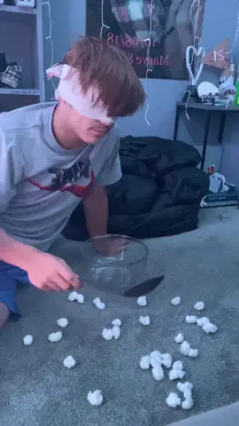 Tried this on my bf 🤣 #fail #cottonballchallenge #JustVisiting #fyp #foryou #boyfriend