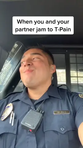 T-Pain songs take more than one person to sing along to. #tpain #90skids #throwbacks #cophumor #humanizingthebadge #police #fyp