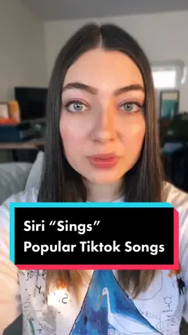 Siri sings popular Tiktok songs pt. 1 😂 #siri #impressions #draft #voiceactor #fail #fyp #myvoice