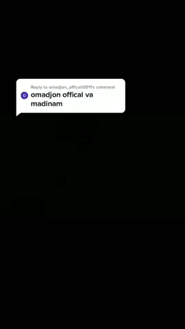 Reply to @omadjon_officall0011