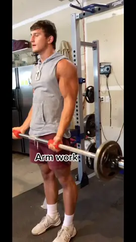 Arm day baby. #armworkout #arms #fyp #gym #gymshark #EasyMeal #biceps #lifting #bodybuilder #work #homeworkout #SoAwkward #yup