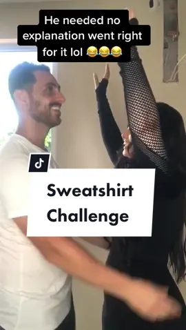He’s too much lol! #SoAwkward #sweatshirtchallenge #sweatshirt #funny #couplegoals #married