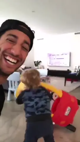 never let danny ricc babysit 😅 #f1 #sports #baby #funny