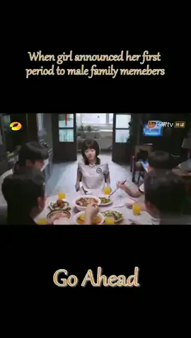 #TanSongyun announced her first period to male family members in #GoAhead, so funny and embarrasing scene! Watch the full version on #MangoTV APP!