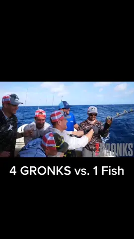 4 Gronks vs one fish. Who wins?! Check out the full video on YouTube now. @blacktiph