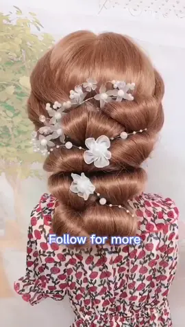 So romantic bride hairstyle 💕#hair #hairstyles #bride #beauty #hairtutorials #fyp #tiktok