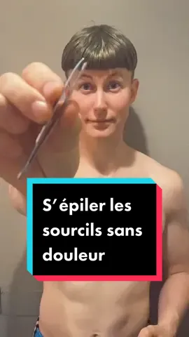 S’épiler les sourcils sans douleur 🤓 #astuce #malin #astuces #technique #follow # #tiktokacademie #pratique #pourtoi #fyp