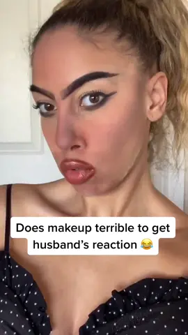 I 100% expected this reaction 😂 @iammarcohall #fyp#foryou#xyzbca#funny#makeup#prank#prankwars#pranks#husbandwife#husband#viral#couple#Relationship#fy