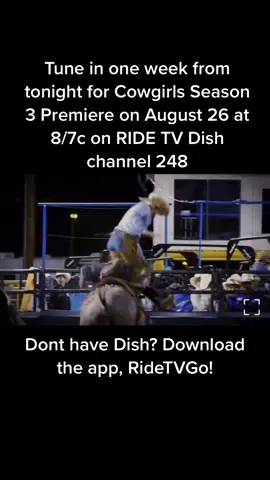 Y’all don’t wanna miss this! Be sure to tune in! You may or may not see me on there 😉🤫 #RIDETV #COWGIRLS