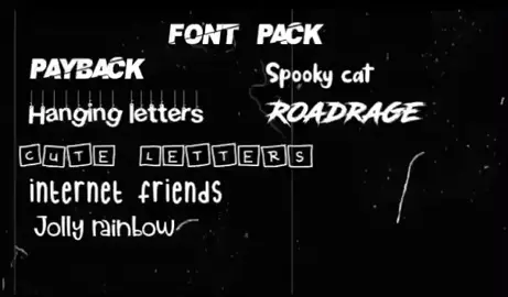Font pack!#fyp #foryoupage