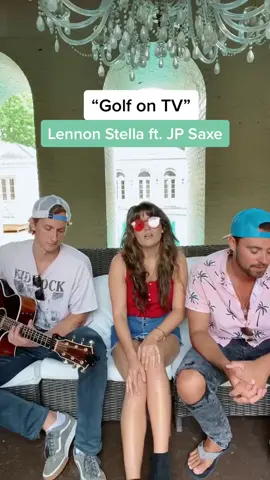 I couldn’t get this song out of my head so I asked @bonnerblack and @cooperalan1 to sing with me! @the615house #lennonstella #jpsaxe #golfontv