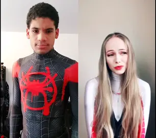 Why does she like me? @katherineoday #milesmorales #gwenstacy #spidergwen #intothespiderverse #spidermanintothespiderverse