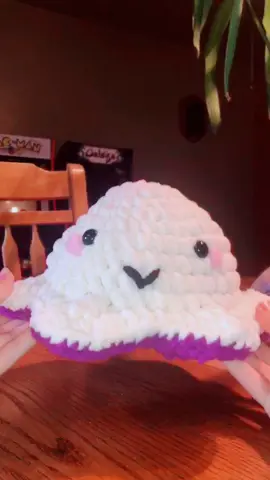 Haha I tried to make one these guys let me know your opinions😂💕 #crochet #reversableoctopus #fyp