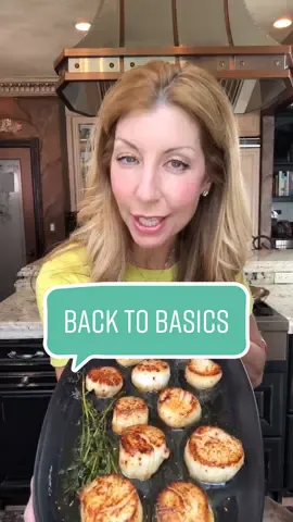 Back to Basics! #scallops #datenight #easymeal #tiktokrecipe #fyp #foryou #cookingwithshereen
