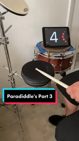 Paradiddle's Part 3: 64 BPM #testabeatdrums #drumtok #drummer #thedrumsultant #drumtech #thedrumnerd #practicemakesbetter #theprocess #rudiments