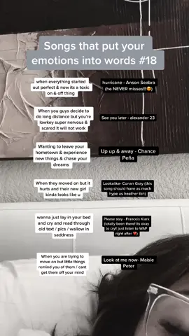 Oop youve made it onto sad tik tok.  It’s okay tho we are all friends here :) Relatable songs for relatable feelings // series (#18) 💫🤍