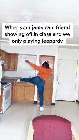 When your jamaican  friend showing off in class and we only playing jeopardy #GoSkate #ChoresInThisHouse #artlessons #twerk #fyp #foryoupage #gay