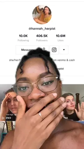 I just love the harp and she is so good 🥺#greenscreen