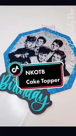 New Kids on The Block Shaker Cake Topper