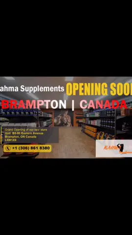 International Franchise of Kahma supplements opening soon in Brampton Ontario Canada 🇨🇦. #gym #kahma #supplements #canda #bramton #ontario #punjabi
