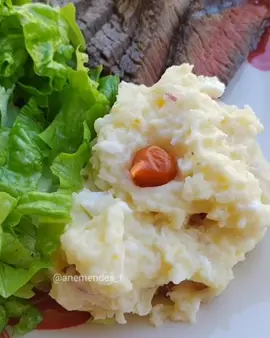 #maionese de batata, saudável e gostosa! 100g-130kcak! #reeducaçãoalimentar #emagrecer #food #tikfood #TikTokComida #comidafit #foryou #tasty #food