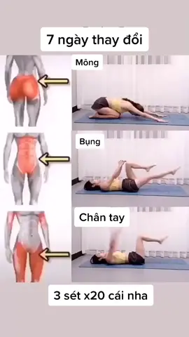 Bài tập giảm cân thay đổi sau 7 ngày #gym #giamcan