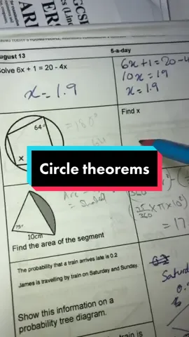 Circle theorems #fyp #maths