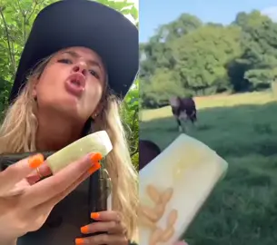 HEY u in the background come here👶🏼👀#duet with @ttoddf #cows #cowboy #honeydew