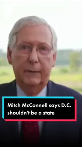 Mitch McConnell says D.C. shouldn't be a state because it would add 2 Democratic senators #rnc #washingtondc #mitchmcconnell
