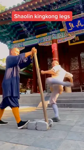 Shaolin King Kong legs again. Do you like it?#kungfu #sports #shaolin #shaolinkungfu #fyp #foryoupage #tiktok